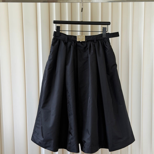 PRADA 26S PLEATED MIDI SKIRT STYLE 941