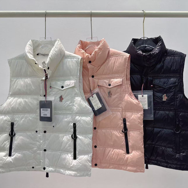 MONCLER 25S DOWN VEST IN PINK 033