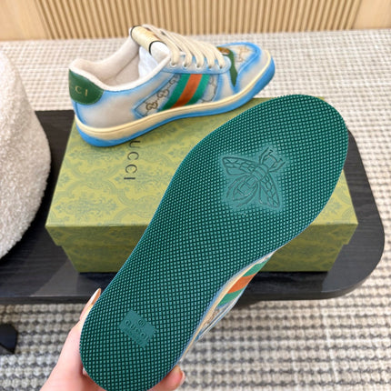 GUCCI 26S SNEAKERS IN BLUE GRADIENT CANVAS