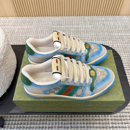 GUCCI 26S SNEAKERS IN BLUE GRADIENT CANVAS