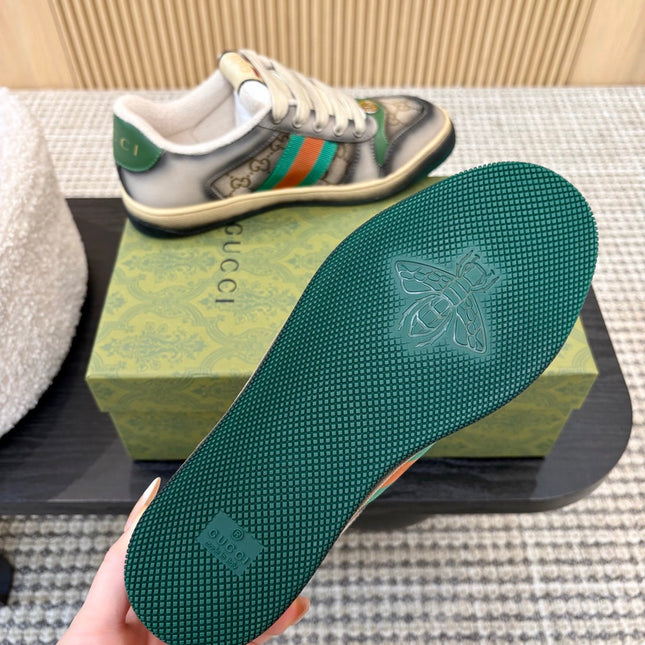 GUCCI 26S SNEAKERS IN GREY GRADIENT CANVAS