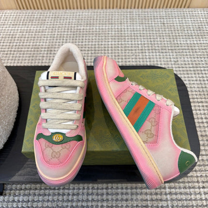 GUCCI 26S SNEAKERS IN PINK GRADIENT CANVAS