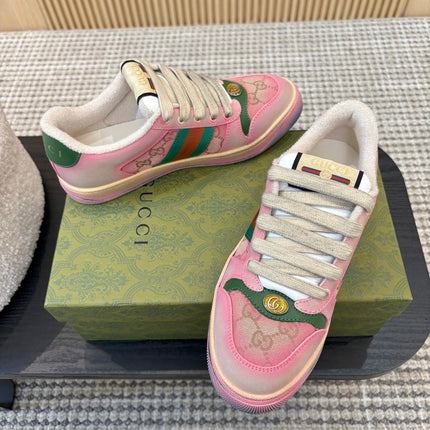 GUCCI 26S SNEAKERS IN PINK GRADIENT CANVAS