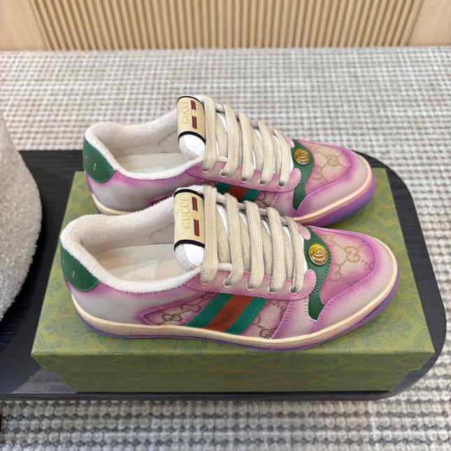 GUCCI 26S SNEAKERS IN PURPLE GRADIENT CANVAS