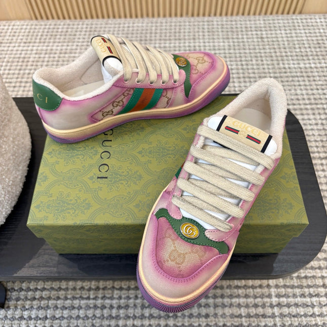 GUCCI 26S SNEAKERS IN PURPLE GRADIENT CANVAS