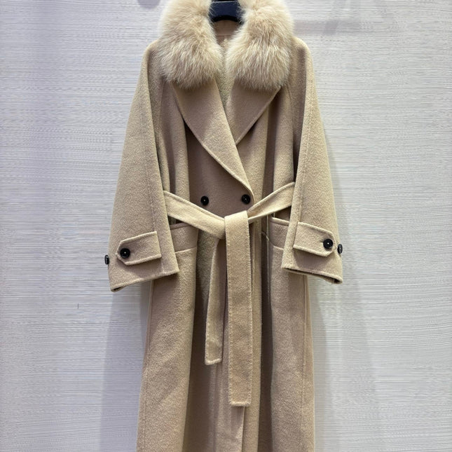 MAX MARA 25S DOUBLE-FACED CASHMERE COAT 055