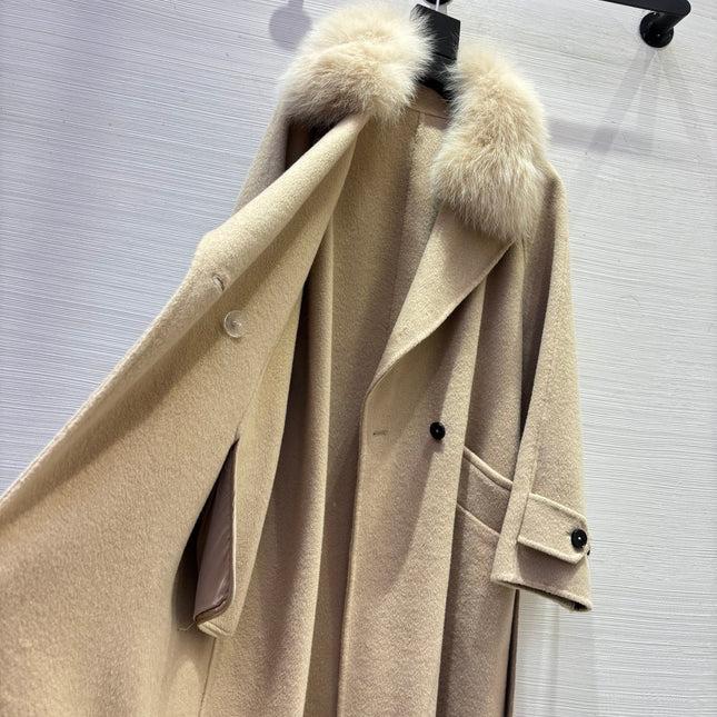 MAX MARA 25S DOUBLE-FACED CASHMERE COAT 055