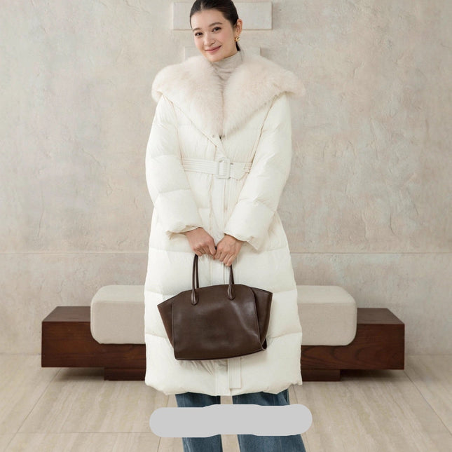 MAX MARA 25S FOX FUR COLLAR DOWN JACKET 179
