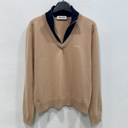 MIUMIU 26S LONG-SLEEVE KNIT SWEATER 1508