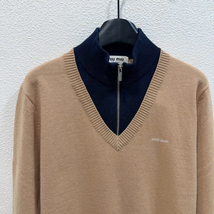 MIUMIU 26S LONG-SLEEVE KNIT SWEATER 1508
