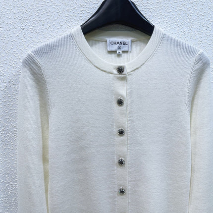 CHANEL 26S ROUND-NECK KNIT CARDIGAN 1794