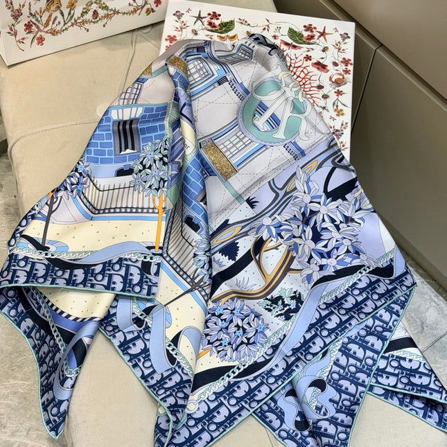 DIOR 26S SCARF 90CM IN SILK 311992