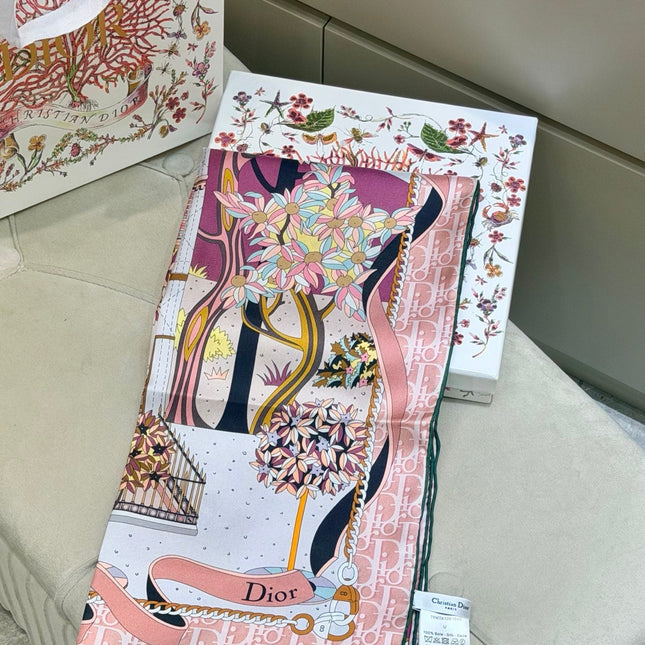 DIOR 26S SCARF 90CM IN SILK 311991