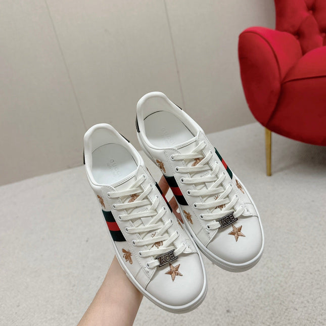GUCCI 26S LOW TOP SNEAKERS IN WHITE CALFSKIN STYLE 01