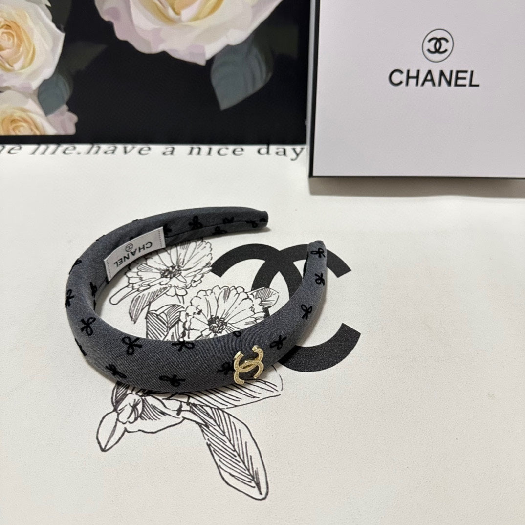 DARK GRAY FABRIC HAIRBAND 432840