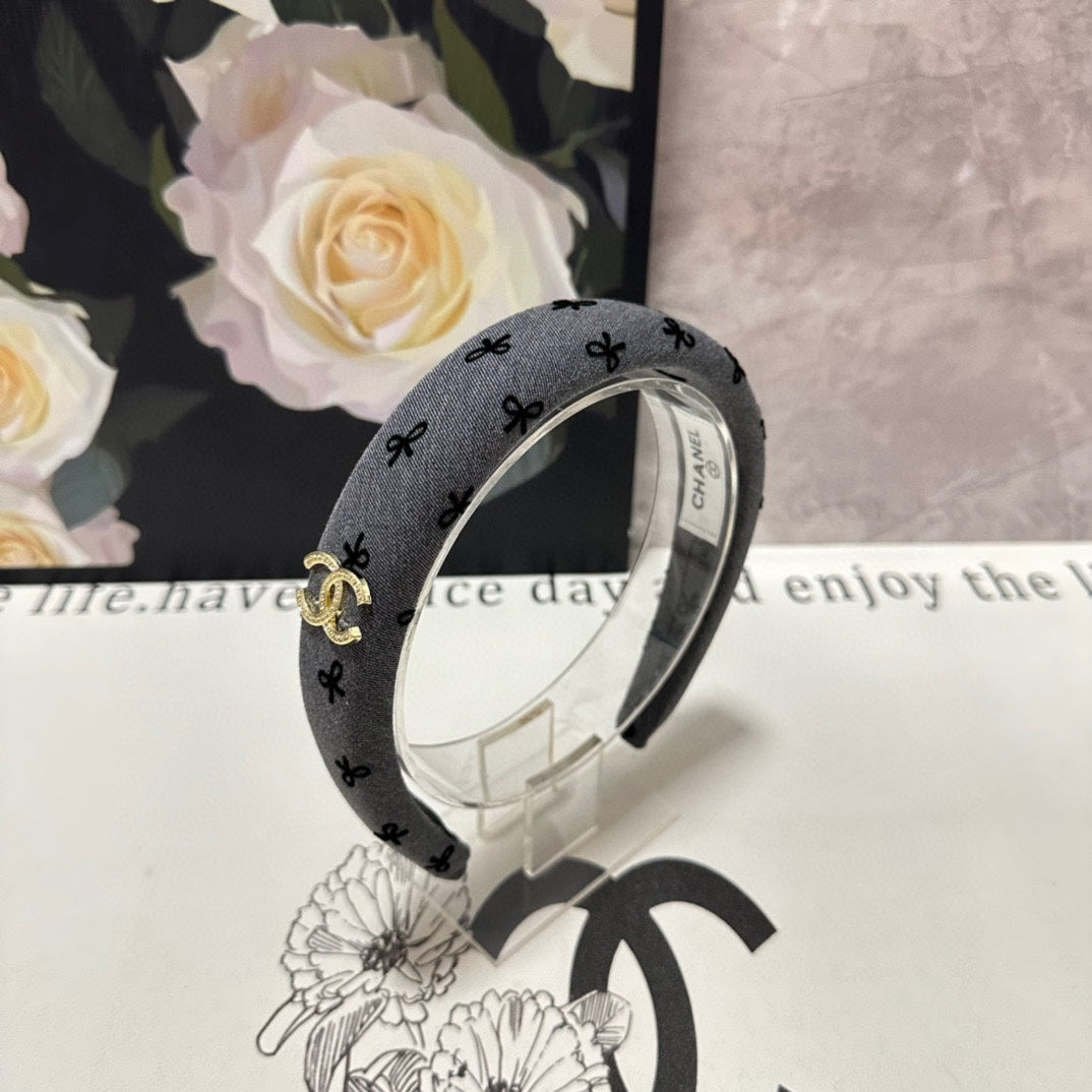 DARK GRAY FABRIC HAIRBAND 432840