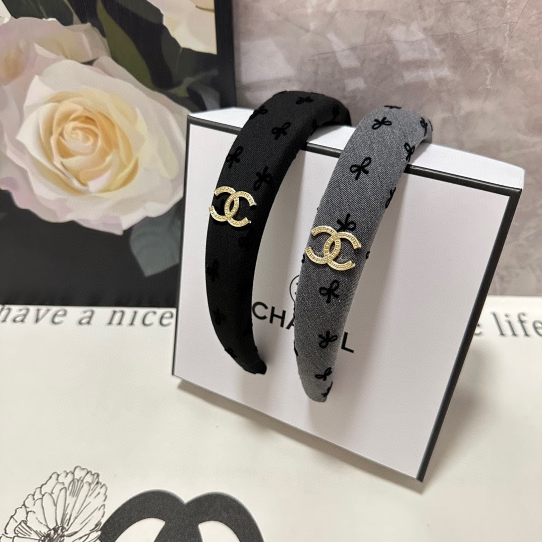 DARK GRAY FABRIC HAIRBAND 432840