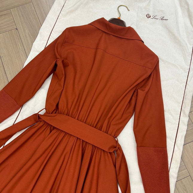 LORO PIANA 26S MAXI SHIRT DRESS 937