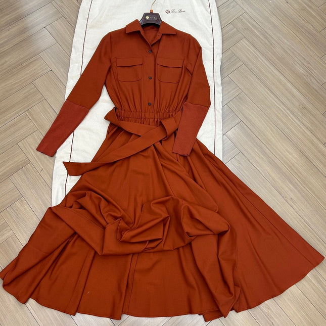 LORO PIANA 26S MAXI SHIRT DRESS 937