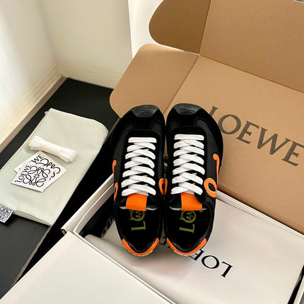 LOEWE 26S BALLET RUNNER 2.0 IN BLACK SUEDE AND NYLON