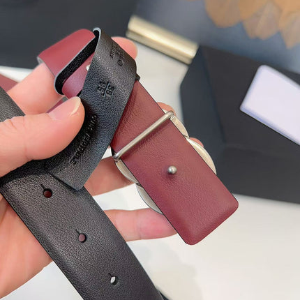 CHANEL 26S BELT 30 MM IN BLACK CALFSKIN 658696