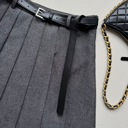 PRADA 26S PLEATED MIDI SKIRT 648