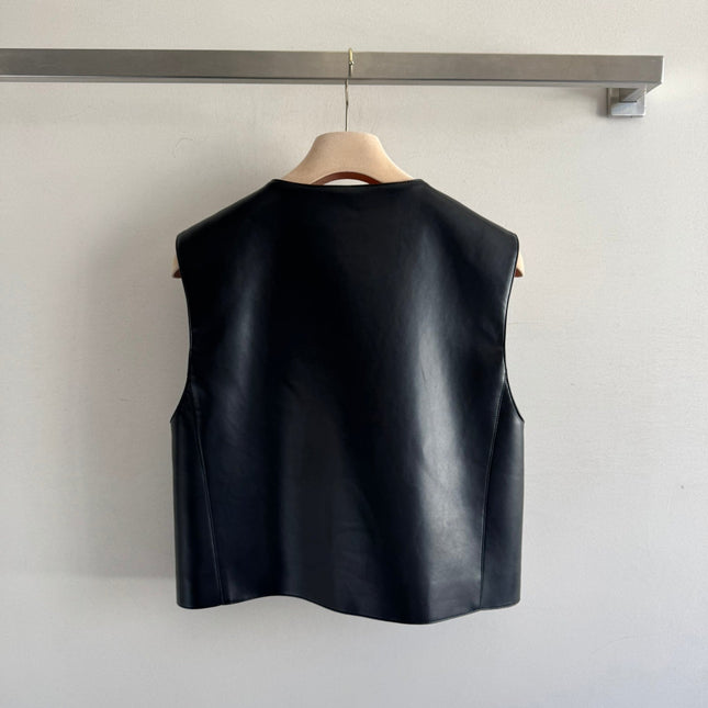MIUMIU LEATHER VEST STYLE 726