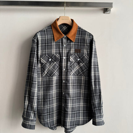 MIUMIU PLAID SHIRT STYLE 730
