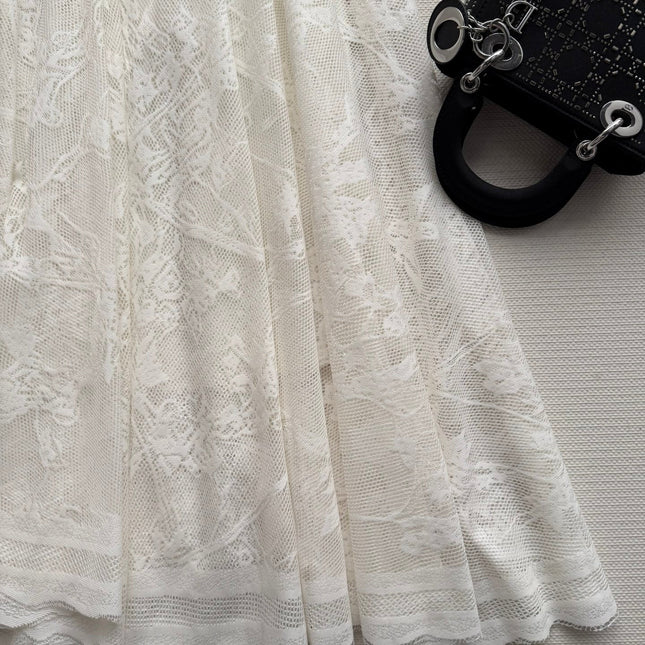 DIOR 26S LACE MESH SKIRT 1096