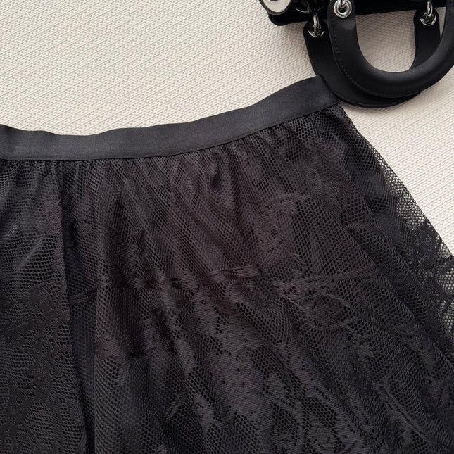 DIOR 26S LACE MESH SKIRT 1095