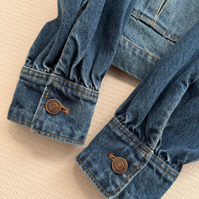 CHLOE JACKET PUFFED SLEEVES IN DENIM