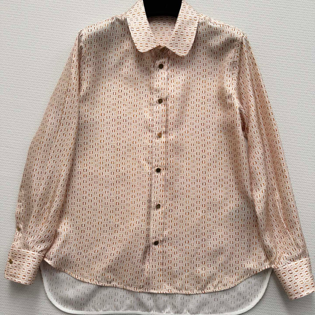 LORO PIANA 26S LONG SLEEVE SILK SHIRT 821