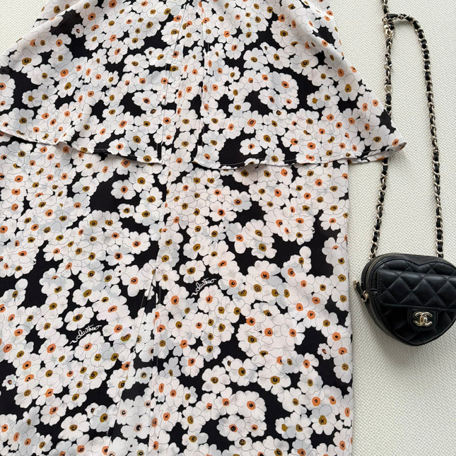 VALENTINO 26S PRINTED SILK DRESS 214