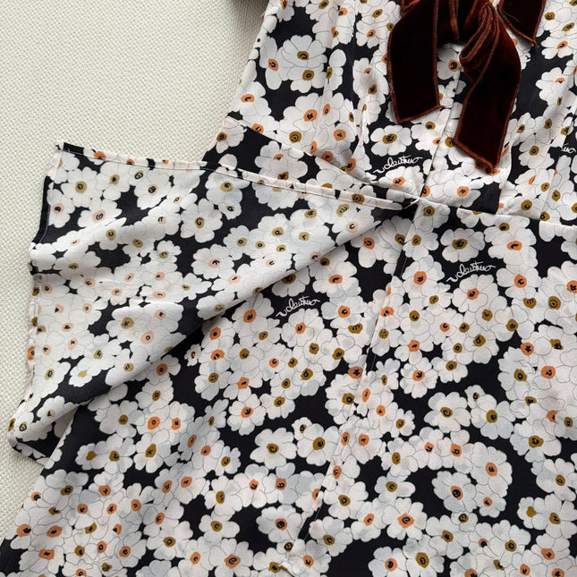VALENTINO 26S PRINTED SILK DRESS 214