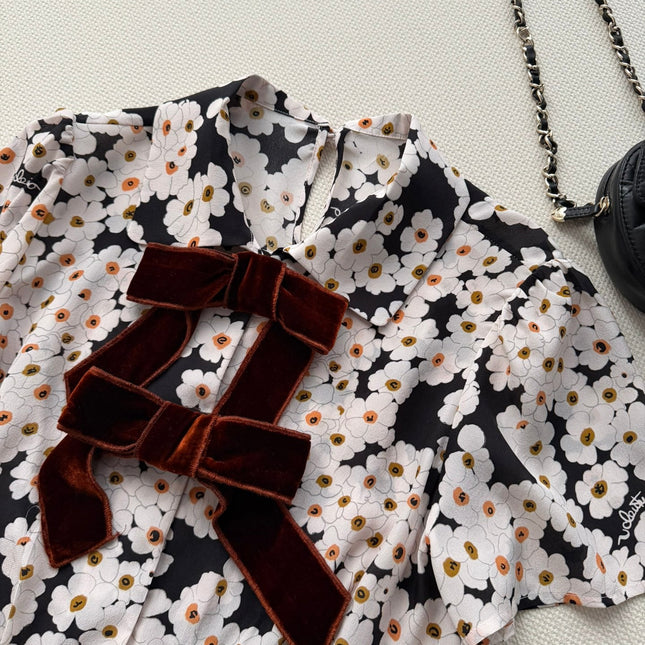 VALENTINO 26S PRINTED SILK DRESS 214