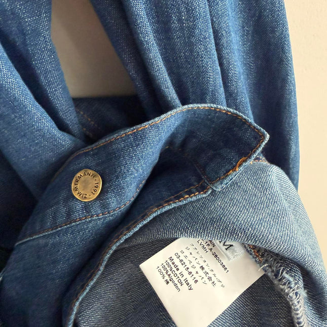 ZIMMERMANN 26S EMBROIDERED DENIM DRESS STYLE 134