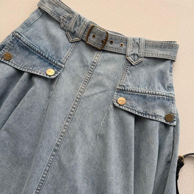 ZIMMERMANN 26S DENIM MIDI SKIRT STYLE 93