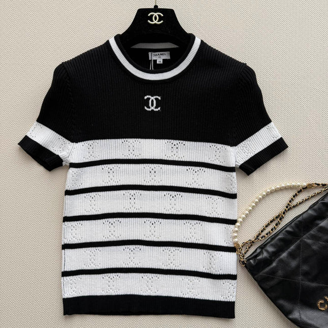 CHANEL 26S SHORT-SLEEVE SWEATER STYLE 1037