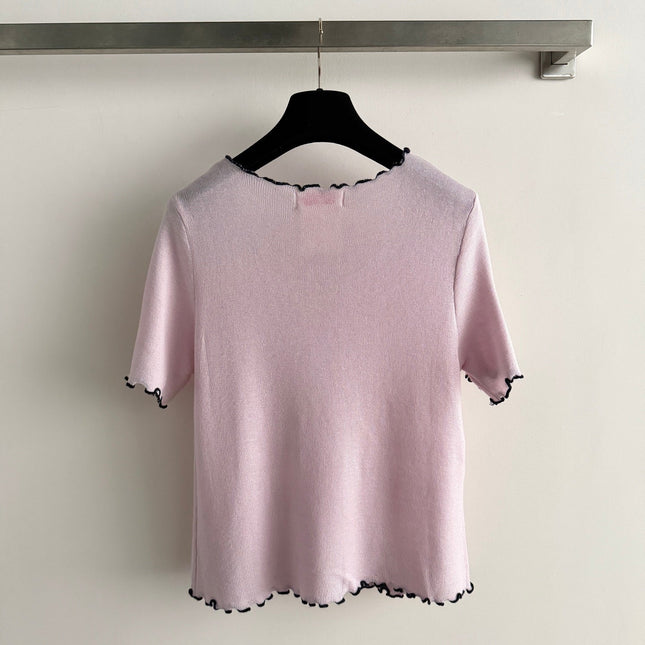 CHANEL 26S SHORT-SLEEVED KNIT SHIRT STYLE 1188