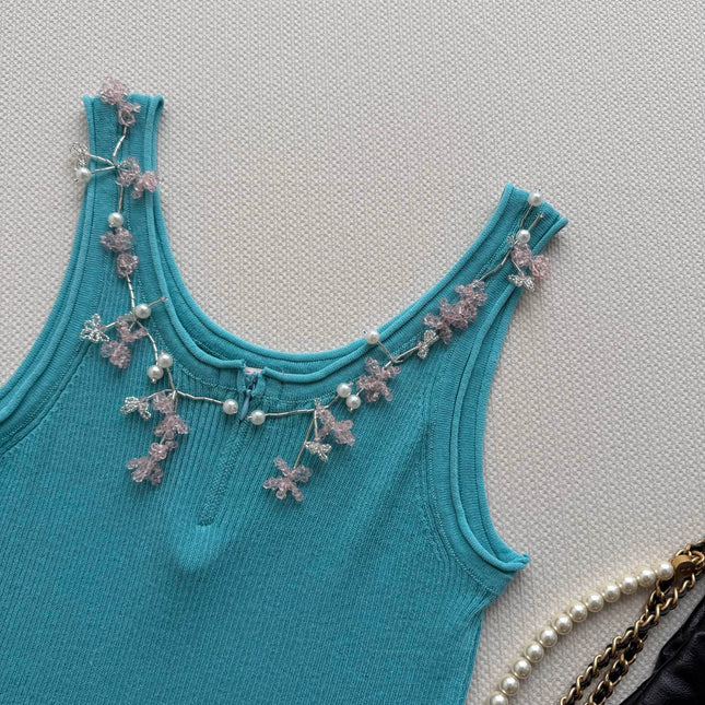 CHANEL 26S KNIT SLEEVELESS TOP STYLE 1187