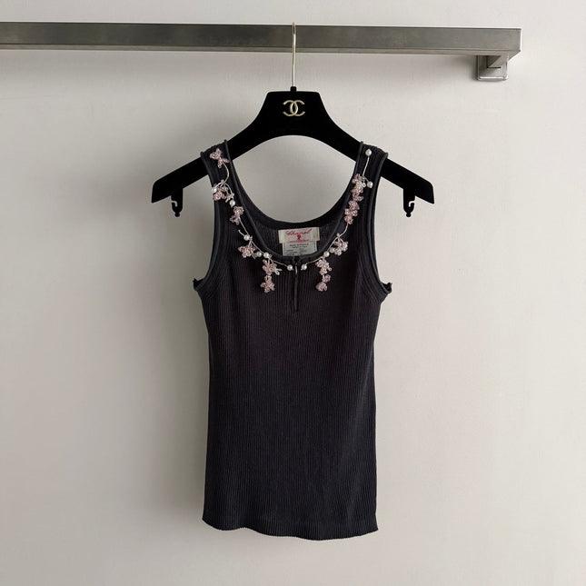 CHANEL 26S KNIT SLEEVELESS TOP STYLE 1183