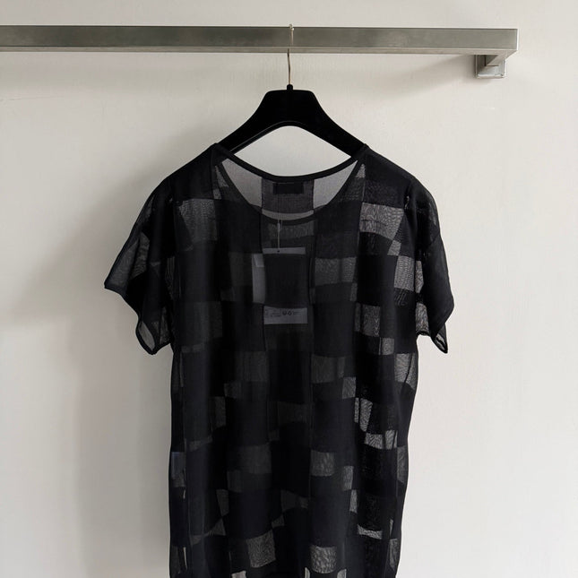 CHANEL 26S PLAID SHORT-SLEEVE SHIRT STYLE 1160