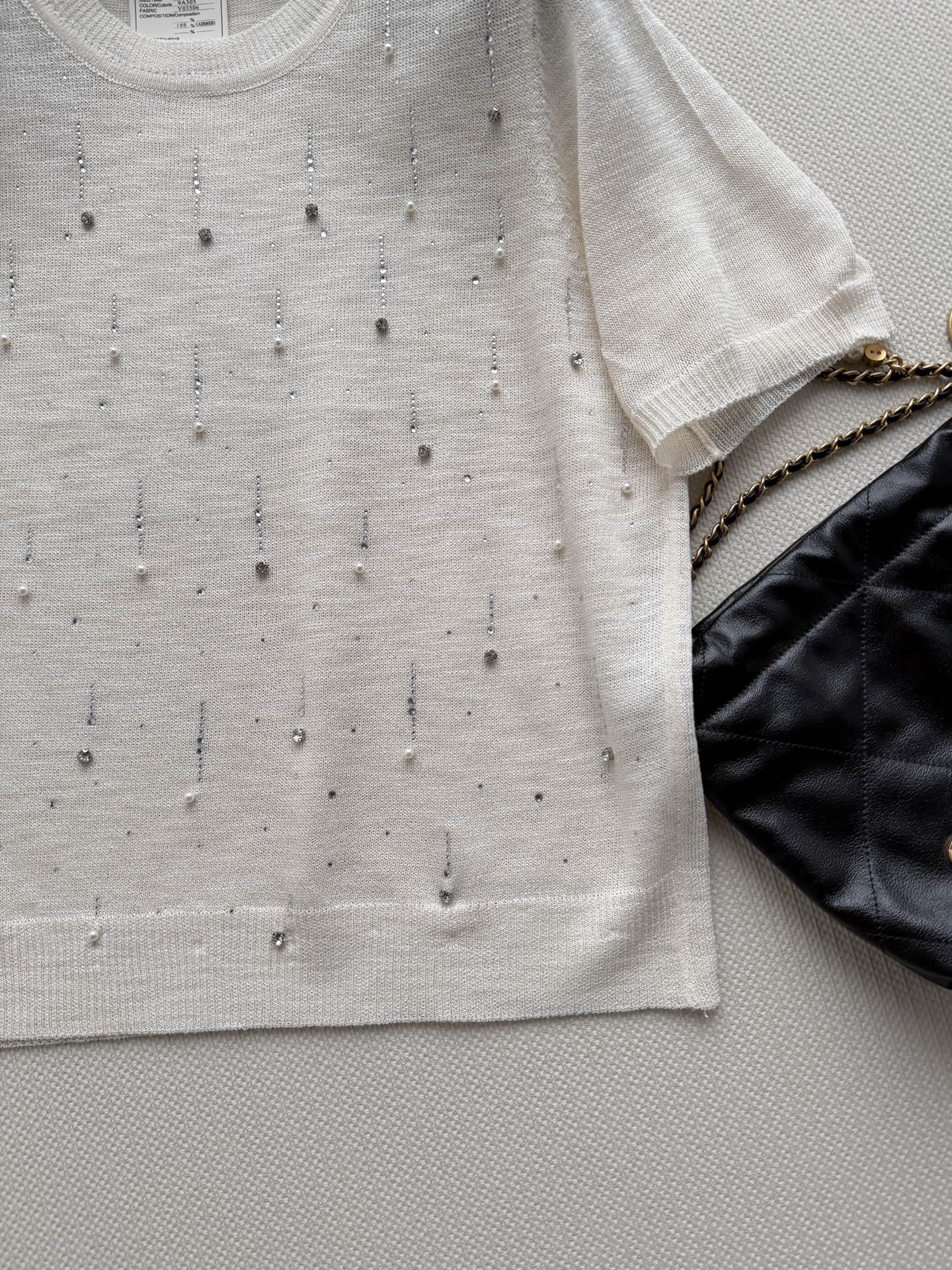 CHANEL 26S SHORT-SLEEVE KNIT TOP STYLE 1156