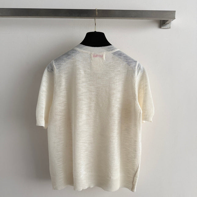 CHANEL 26S SHORT-SLEEVE KNIT TOP STYLE 1156