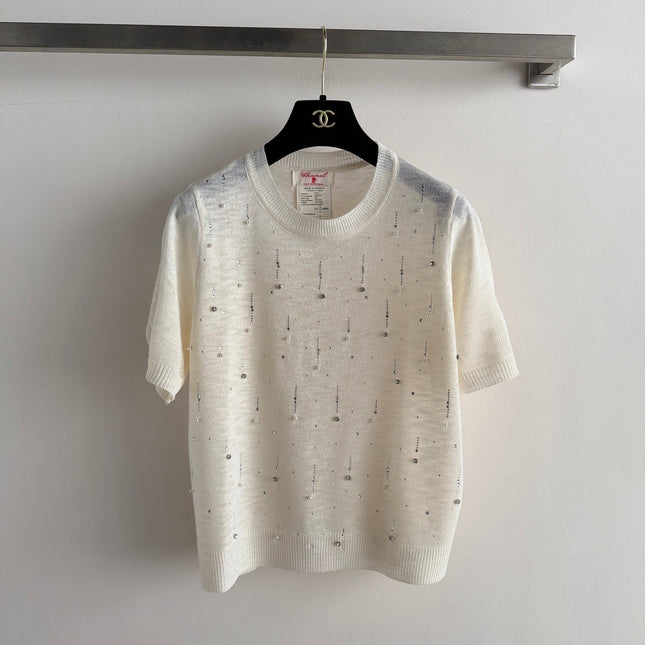 CHANEL 26S SHORT-SLEEVE KNIT TOP STYLE 1156