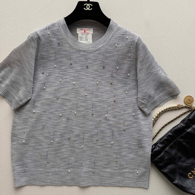 CHANEL 26S SHORT-SLEEVE KNIT TOP STYLE 1155