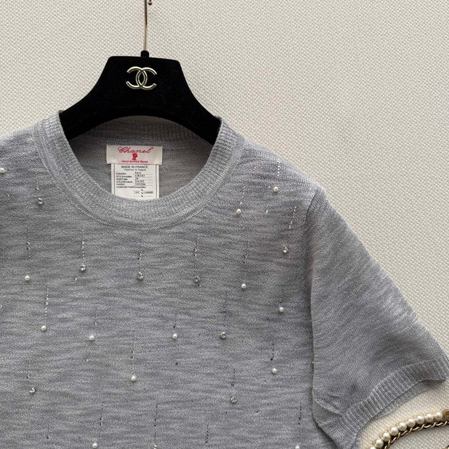 CHANEL 26S SHORT-SLEEVE KNIT TOP STYLE 1155