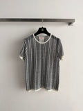 CHANEL 26S SHORT-SLEEVE KNIT TOP STYLE 1153