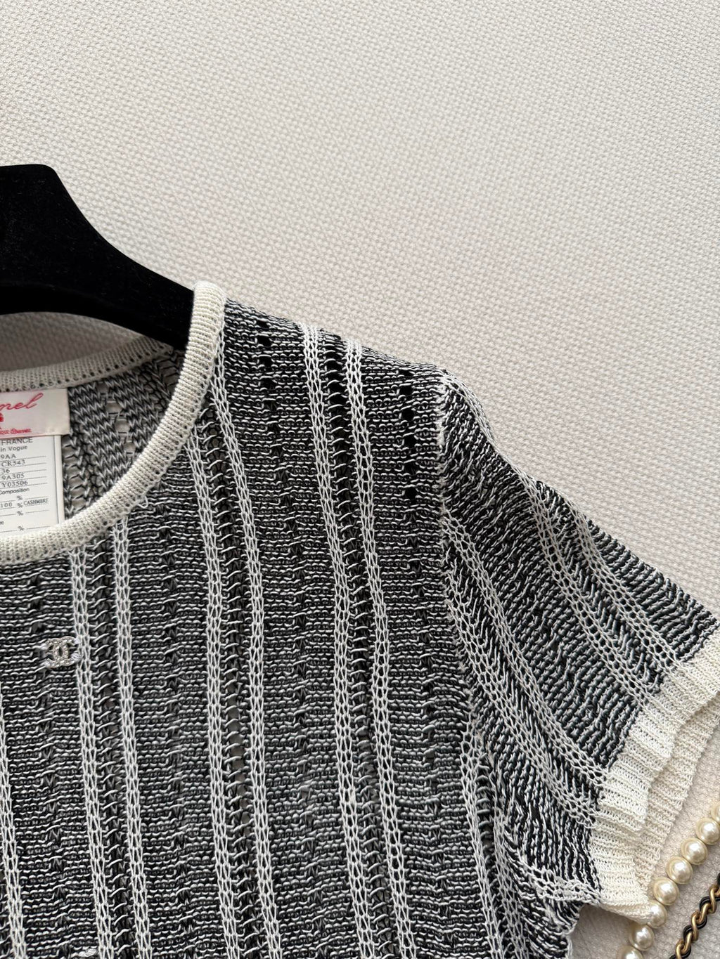 CHANEL 26S SHORT-SLEEVE KNIT TOP STYLE 1153