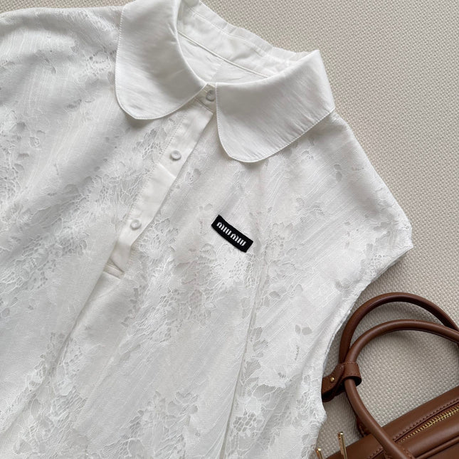 MIUMIU 26S SLEEVELESS POLO TOP 1228